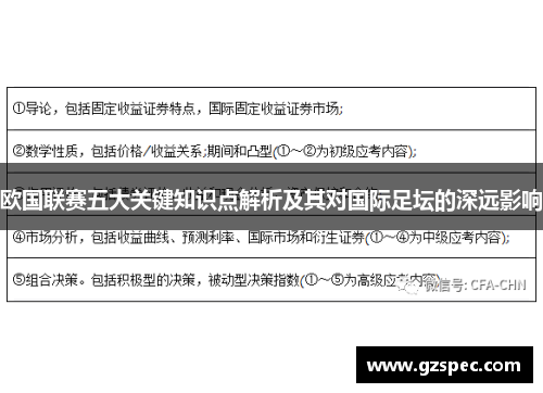 欧国联赛五大关键知识点解析及其对国际足坛的深远影响